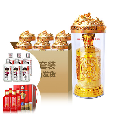 茅台京玉酒 一帆风顺 52度 500mLx6+1箱喜庆装+6瓶泸小二