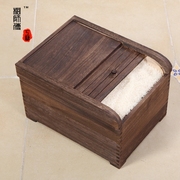 桐师傅炭化桐木保鲜米桶，10kg日式实木，储米箱防虫储米缸厨房米柜