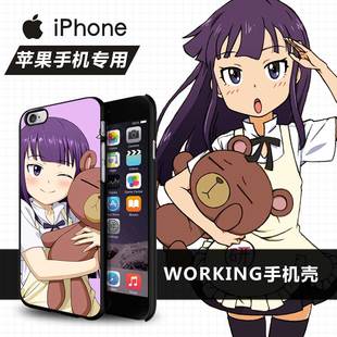 working!!迷糊餐厅，苹果4s手机壳，5c动漫iphone6plusiphone5s