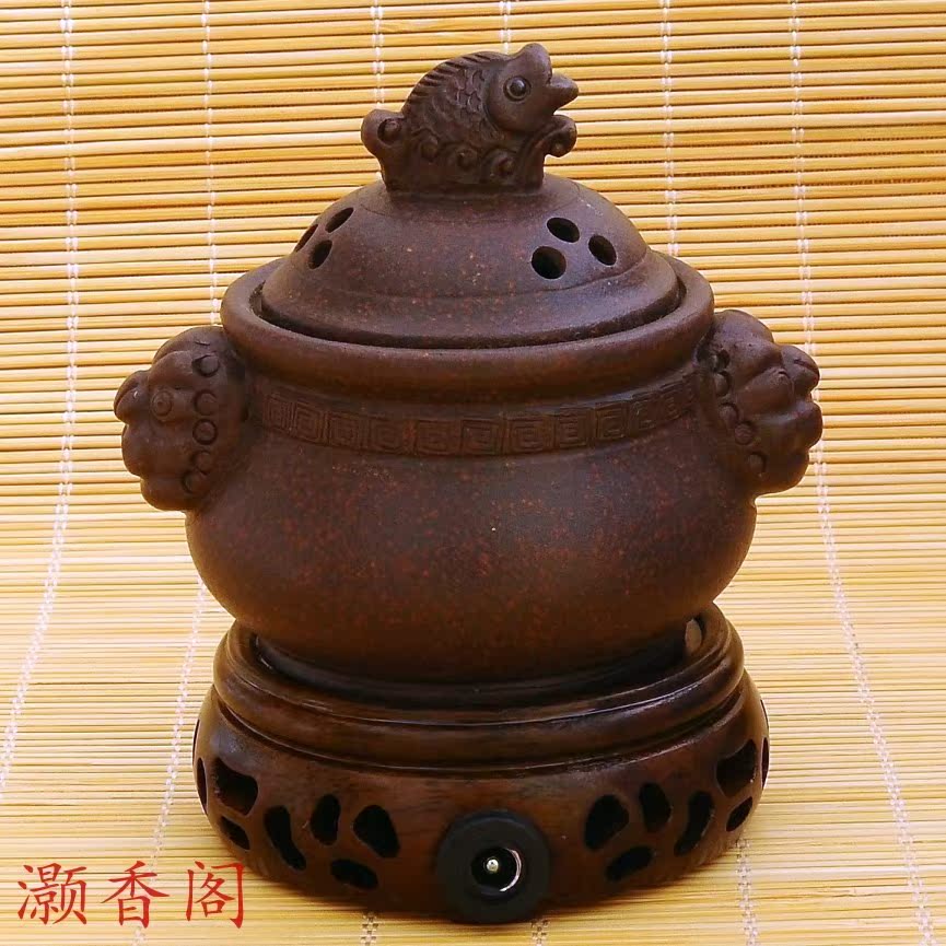 车载电子香炉 熏香器 沉香 紫砂调温香道香薰炉 (紫砂古铜泥)|ruв категории Домашний быт, Ароматерапия печь - от Buy2taobao.com для оказания профессиональной услуги покупки агента Taobao