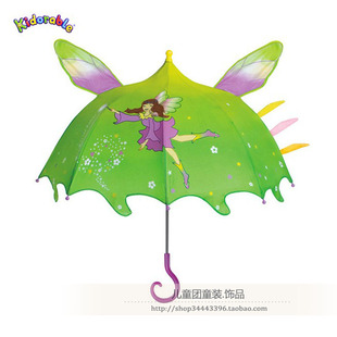 Y+出口美国kidorable超仙花仙子立体造型儿童雨伞 宝宝晴雨两用伞