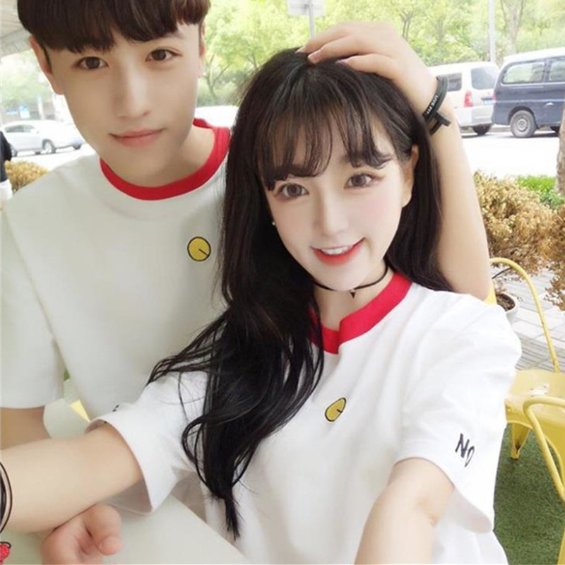 Fast Sensation Lolita Clear lemon Wang Lele Same item Lovers t-shirts Confidante lovely Embroidery Short sleevedin the Men's clothing, T-shirt category - from Buy2taobao.com to provide professional Taobao agent buy service