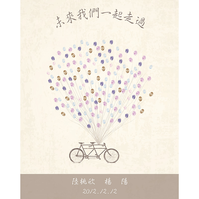personality customized Retro Bicycle fingerprint Sign tree canvas originality wedding celebration Sign books The signaturein the Festive supplies/Gift , Gift book/Signature Book category - from Buy2taobao.com to provide professional Taobao agent buy service