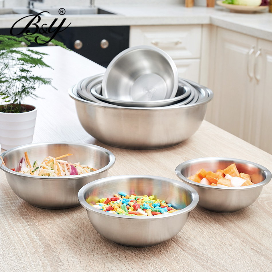 BY thickening Bowl beat eggs Trays Basin Soup pots Fanpen circular 304 Stainless steel pots Vegetable basin sizein the Tableware , Tableware , Basin category - from Buy2taobao.com to provide professional Taobao agent buy service