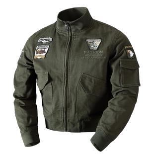 德国空军一号男士水洗夹克，男装军装工装大码春秋，户外加绒加厚外套