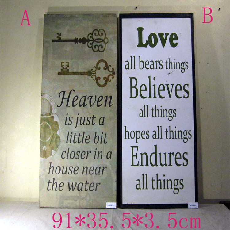 Retro Do the old Woodcut Wall decoration english letter Phrase Hanging plate Listing Faith key Decorative painting Artin the Home accessories , Mural category - from Buy2taobao.com to provide professional Taobao agent buy service