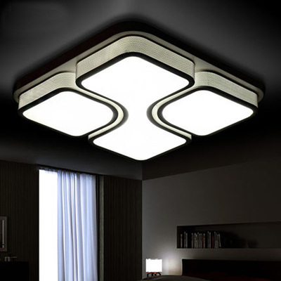 标题优化:led吸顶灯现代简约客厅灯正方形吸灯主卧室灯餐厅灯具创意可调光