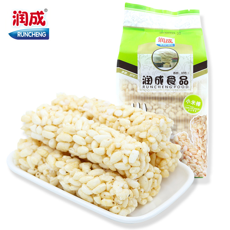 【天猫超市】润成小米棒120g 香脆米果米花糖膨化休闲零食点心