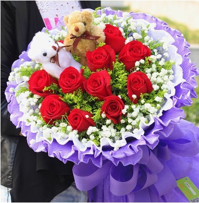 11朵红玫瑰烟台同城鲜花速递莱山区芝罘区开