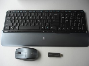 罗技无线键鼠套装，s520无线键盘+罗技lx5鼠标+u盘双通接收器