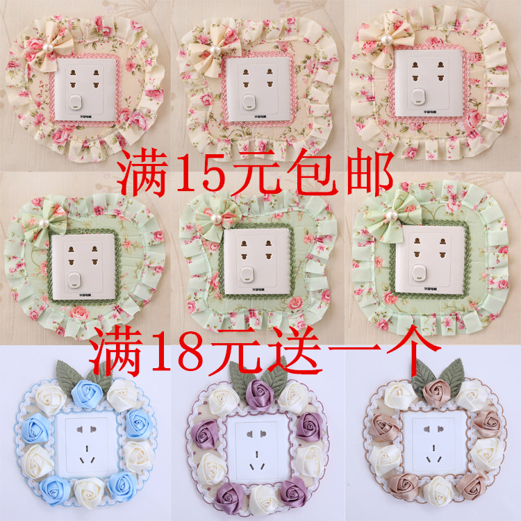 开关贴保护罩 开关套布艺 开关插座保护罩 满15元包邮 蕾丝开关贴|msdalam kategori rumah Fabrik, perlindungan perlindungan habuk, suis sesendal - dari Buy2taobao.com untuk memberikan perkhidmatan ejen Taobao profesional membeli