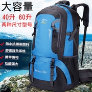 60l40l韩版大容量登山包户外运动背包女旅行包书包双肩包轻便(包轻便)徒步