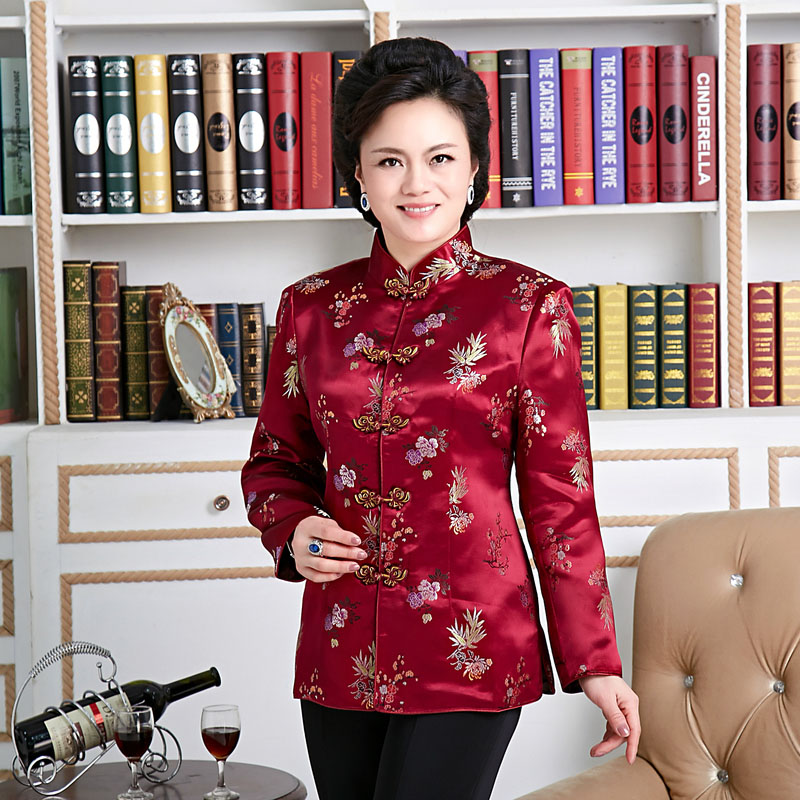 中老年唐装女秋冬装 妈妈装民族风女装 老人奶奶装薄棉袄上衣W234在类目 女装/女士精品, 唐装/民族服装/舞台服装, 唐装/中式服装, 上衣中 - 来自Buy2taobao.com提供专业的淘宝代购服务