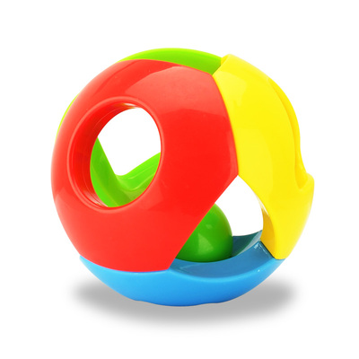 五彩益智铃铛手抓滚滚球 声音色彩抓握学爬行 宝宝婴儿玩具0-1岁