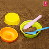 德国HAPE玩沙沙滩玩具 面包师戏水套装铲子1-2岁宝宝沙子模具