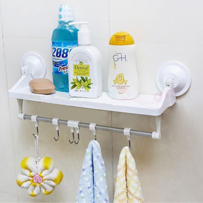 Feeder three and Hooks sucker Shelf bathroom Storage rack Shower Gel Wall clothes towel Finishing rackin the Family/Personal Cleaning Tools , Sanitary appliances/Bathroom accessories , Bathroom Jiaojia/Shelf category - from Buy2taobao.com to provide professional Taobao agent buy service