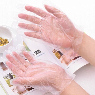创世佳 一次性手套加厚100只装食品手套清洁卫生手套厨房必备特价