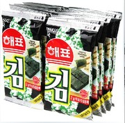 韩国进口海飘海苔即食，烤紫菜2g*8袋独立装小包零食品