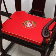 中式古典沙发绣花坐垫抱枕，红木椅垫加厚海绵，座垫椅垫靠垫