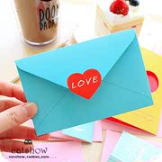 love情侣情书告白爱情，小贺卡节日生日贺卡，通用祝福卡片信封
