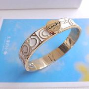 琉金岁月玫瑰金钛钢(金钛钢，)手镯字母手环，欧美大牌饰品女