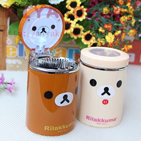 quality goods Rilakkuma Easily bear lovely originality Cartoon led vehicle Car ashtrayin the Festive supplies/Gift , Gift ideas , Fashion ashtray category - from Buy2taobao.com to provide professional Taobao agent buy service