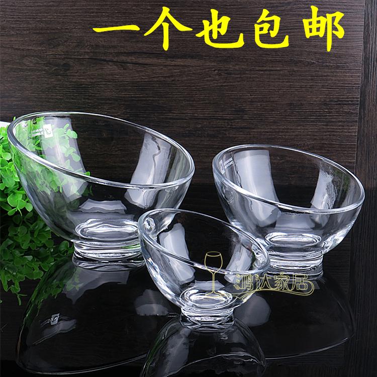 Glass Tilted Bowl Salad bowl transparent Sauces trumpet Smoothies Salad Dessert Ice cream snack Bowlsin the Tableware , Tableware , Bowl category - from Buy2taobao.com to provide professional Taobao agent buy service