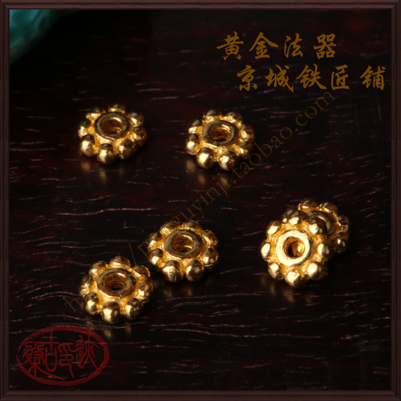 24K金纯金黄金足金【花型隔片】隔珠法器佛珠念珠手串DIY配件定制在类目 珠宝/钻石/翡翠/黄金, 黄金首饰(新), 其他中 - 来自Buy2taobao.com提供专业的淘宝代购服务