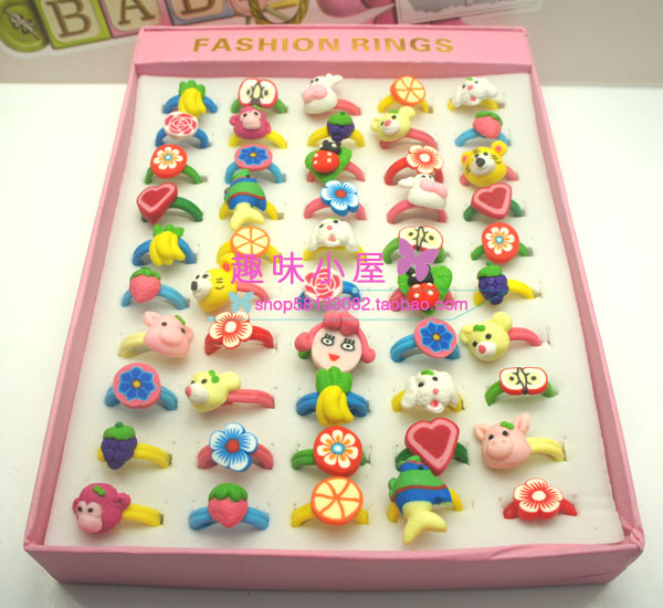 Christmas kindergarten children A birthday present originality lovely Cartoon All hand Fimo Ring pupil prizein the Personalized custom/Design Services/DIY , Custom jewelry , Bracelets custom category - from Buy2taobao.com to provide professional Taobao agent buy service