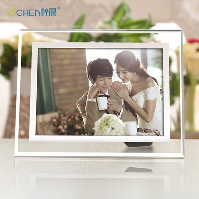 梓晨水晶相框摆台 7寸6寸10A4奖状证书照片儿童创意玻璃框