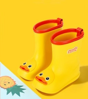 儿童雨鞋宝宝小黄鸭防滑防水雨靴女可爱学生水靴小童幼儿男童水鞋