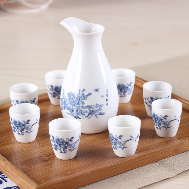 中式酒壶陶瓷酒具套装清温酒壶一斤白酒酒烫酒壶黄酒暖酒器创意热在类目 餐饮具, 酒壶/酒杯/酒具, 酒杯中 - 来自Buy2taobao.com提供专业的淘宝代购服务