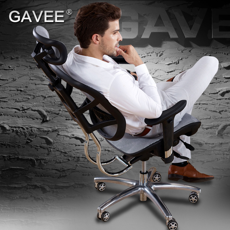 GAVEE电脑椅 家用人体工学椅旋转椅升降办公椅子可躺老板椅健康椅