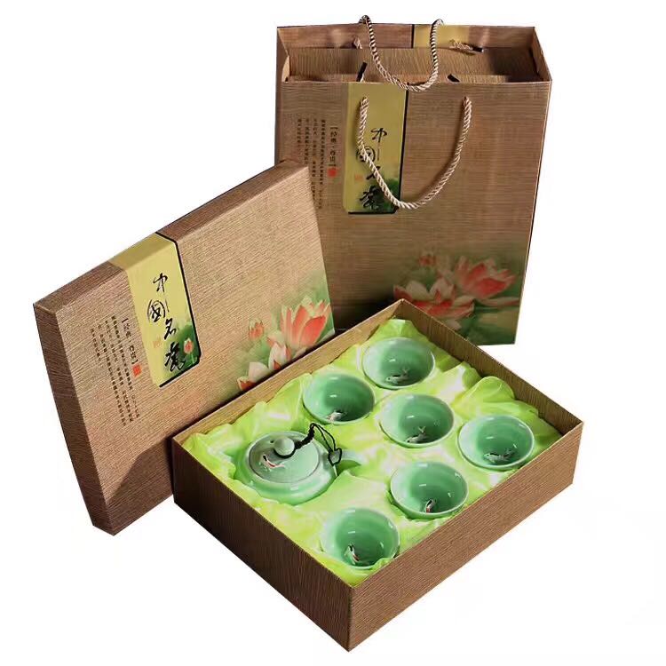龙泉青瓷茶具陶瓷茶具促销品100套起印广告可包邮在类目 餐饮具, 茶具, 整套茶具中 - 来自Buy2taobao.com提供专业的淘宝代购服务