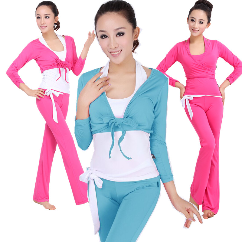 Clearance Yoga suit suit Sleeveless halter Three-piece Suite Yoga Bodybuilding Dance costume Long sleeve . Shawlin the Sports/Yoga/Fitness/Fans supplies , Yoga , Yoga Clothing, Yoga Pants category - from Buy2taobao.com to provide professional Taobao agent buy service