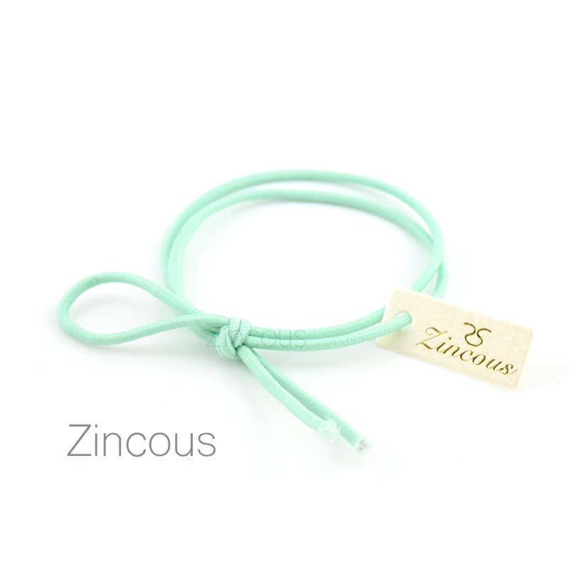 我自己造的薄荷绿发圈 手工哦 想怎么绑就怎么绑 Zincous原装正品