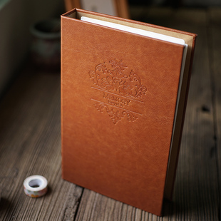 我们的故事 复古皮革传统插袋式5寸相册 插页影集宝宝家庭相册本