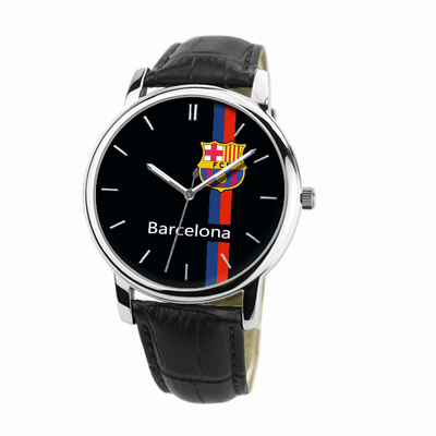标题优化:HOSZION巴塞罗那男女庄足球迷个性定制送礼物创意概念手表包邮