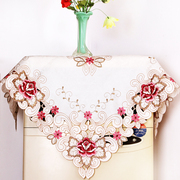 刺绣绣花盖布盖巾立式圆形格力海尔美的空调罩柜机柜式罩防尘罩