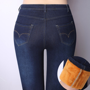 最实惠的加绒牛仔裤女肥