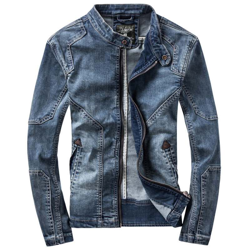 2018 Spring Explosive money fashion leisure time Trend jacket Men's Self cultivation have cash less than that is registered in the accounts Jeans Stand collar cowboy Single Jacketin the Men's clothing, Jacket category - from Buy2taobao.com to provide professional Taobao agent buy service
