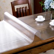 软玻璃PVC桌布加厚2mm铺桌子桌面垫子透明餐桌防烫防水塑料水晶板