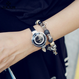 韩国聚利时时尚潮流简约水钻皮带韩版学生表女士手表防水
