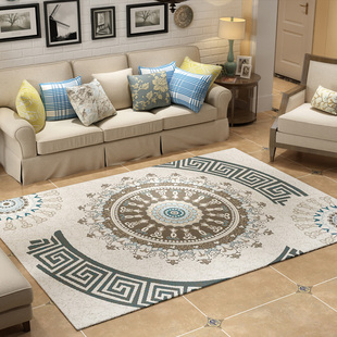 高档加厚现代时尚简约客厅地毯 美式欧式沙发茶几垫卧室房间床边