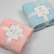 加厚法兰绒冬季床单双人珊瑚，绒盖毯空调毯毛巾，被子盖毯纯色好