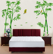 自粘中国风绿色竹子墙贴纸 客厅卧室电视墙沙发背景装饰墙纸贴画