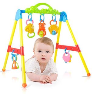 新生婴儿健身器玩具宝宝健身架 躺着玩带音乐儿童多功能1-6-12月