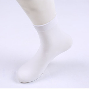 120d白色短丝袜男女不透肉直板，加厚天鹅绒短袜，堆堆袜四季短筒黑色
