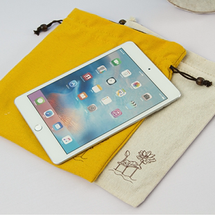 苹果新iPad mini4保护套 小米平板3电脑壳防摔布袋棉麻绒布袋