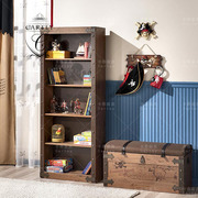 卡蒂创意儿童家具地中海海风格儿童书架配套储物架海盗船床置物架
